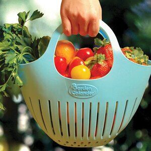 NEW Hutzler Mini Colander Garden Basket Vegetable Produce Collection w/ Handles
